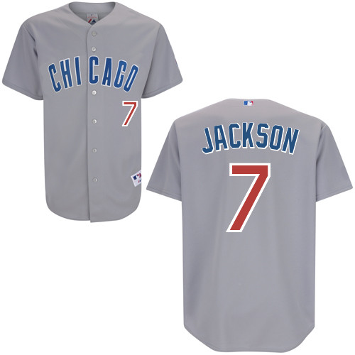 Brett Jackson #7 MLB Jersey-Chicago Cubs Men's Authentic Road Gray Baseball Jersey